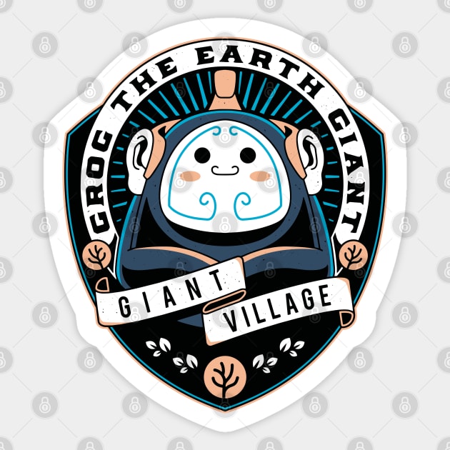 Grog The Earth Giant Sticker by Lagelantee